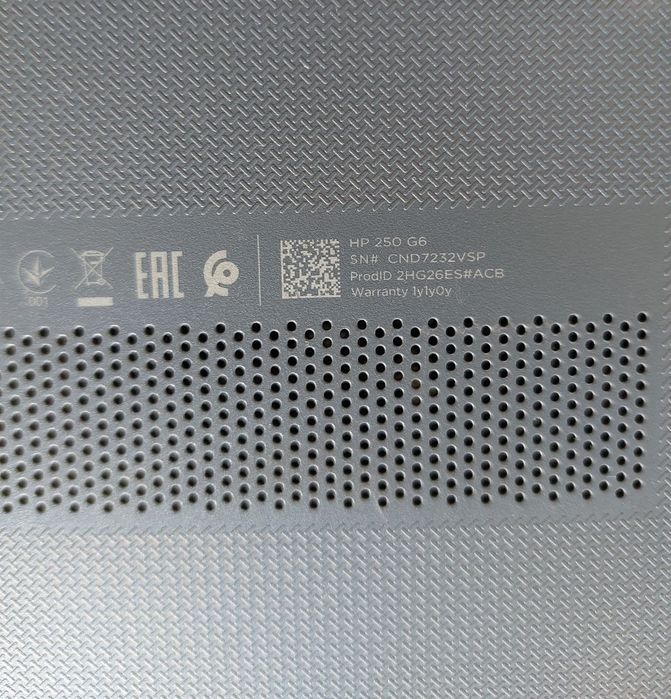 Hp 15.6"Fhd/i3 6gen/8gb/ssd/акб нова