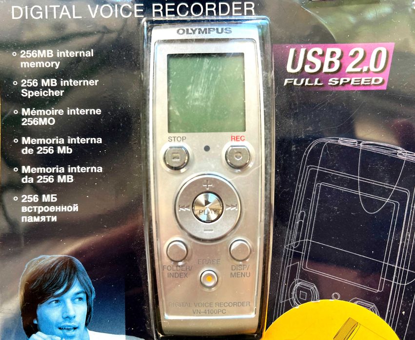 Диктофон Olympus VN 4100 з мікрофоном ME25W