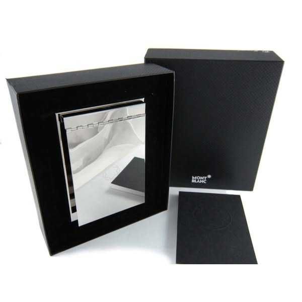 Montblanc metalowy, lustrzany notatnik na biurko. Rarytas. 1/2 ceny