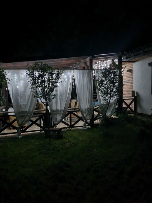 Zimowe noce las i widok gwiazd. Modrzewiowy domek nad Wkrą zaprasza