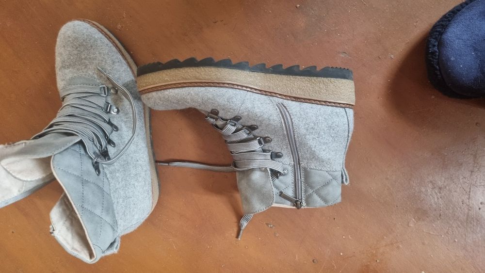 Ботинки из войлока