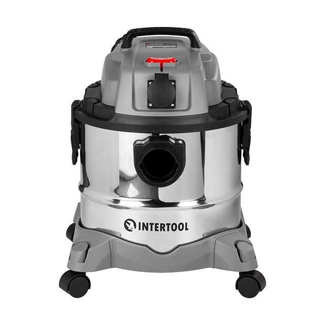Пылесос строительный INTERTOOL DT-1025 (1.4 кВт, бак 20 л, розетка)