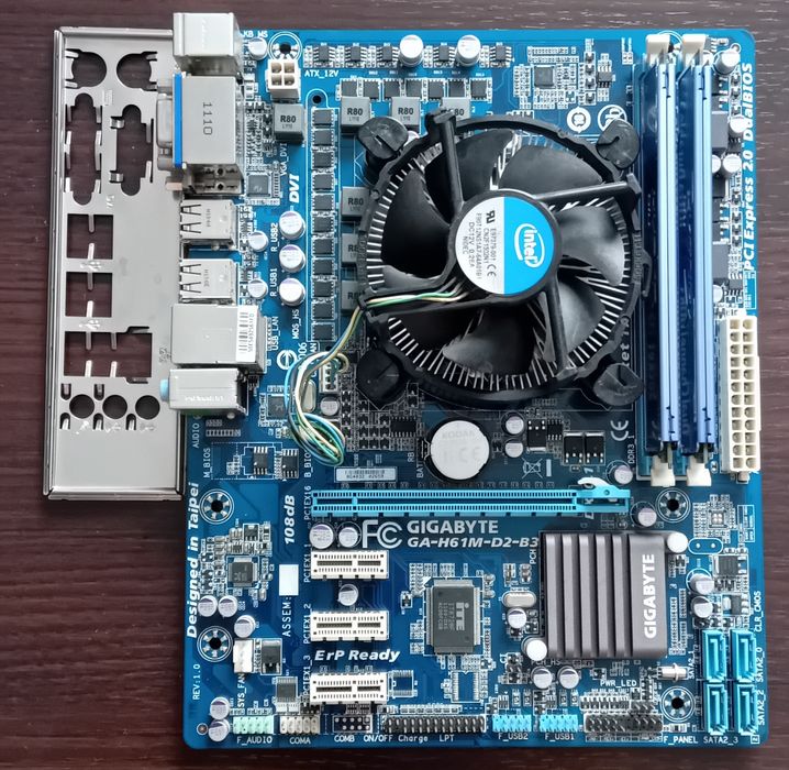 Gigabyte H61M‑D2‑B3 1155 +procesor