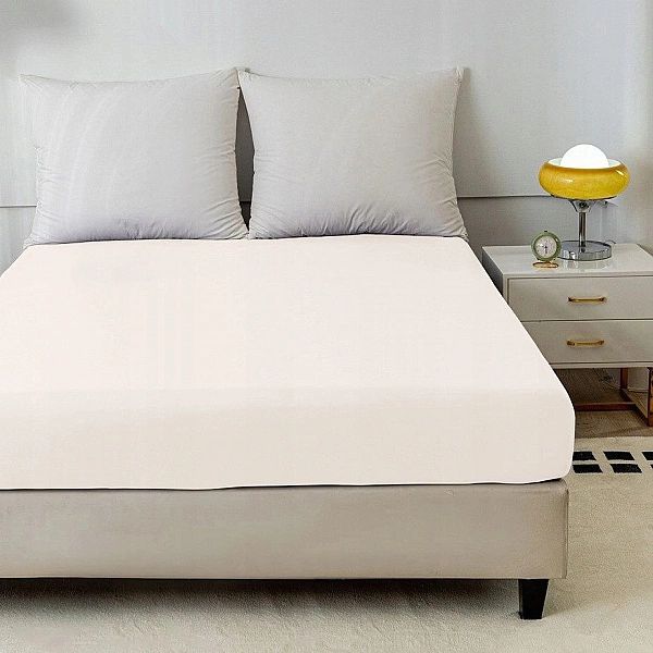 Prześcieradło z Gumką Bolzano Jednolite Bawełniane Gładkie 140x200