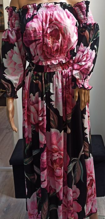 Excellence komplet set Print kwiaty rozm. uni