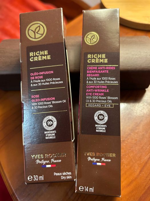 Набір крем під очі та сироватка Riche Crème Yves Rocher Ів Роше