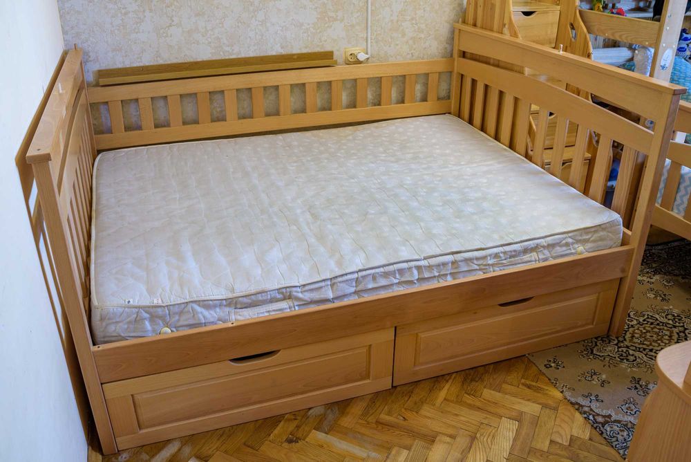 Дерев'яне двоспальне ліжко Дрімка (Русалонька)