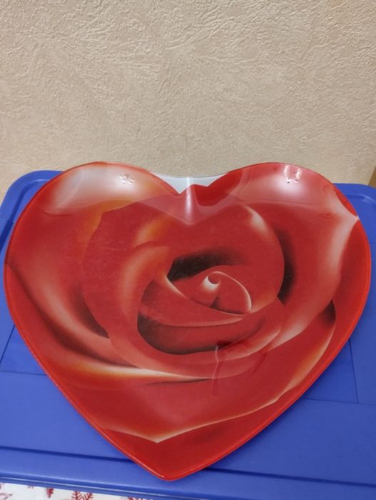 Блюдо новое стеклянное