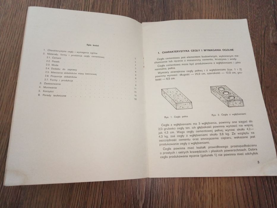 W. Tlałka Cegła cementowa 1968r.