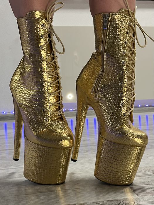 Стрипы ботинки Золото 38