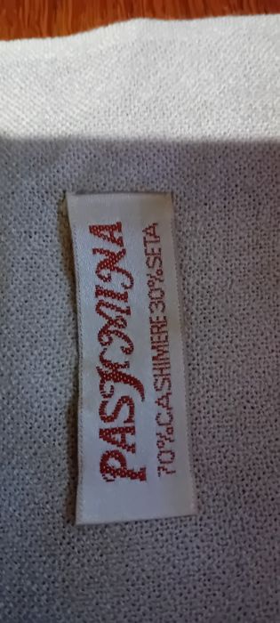 Pashmina -  zestaw dwóch kaszmirowo-jedwabnych szali Pashmina ,szary