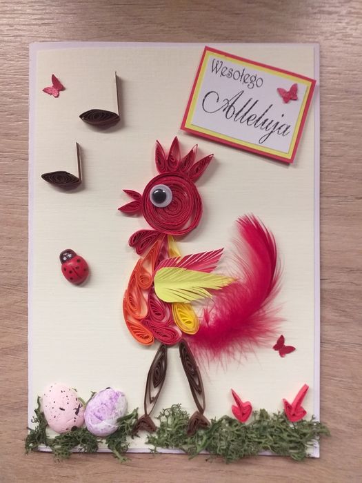 WYPRZEDAŻ kartki wielkanocne quilling RĘKODZIEŁO