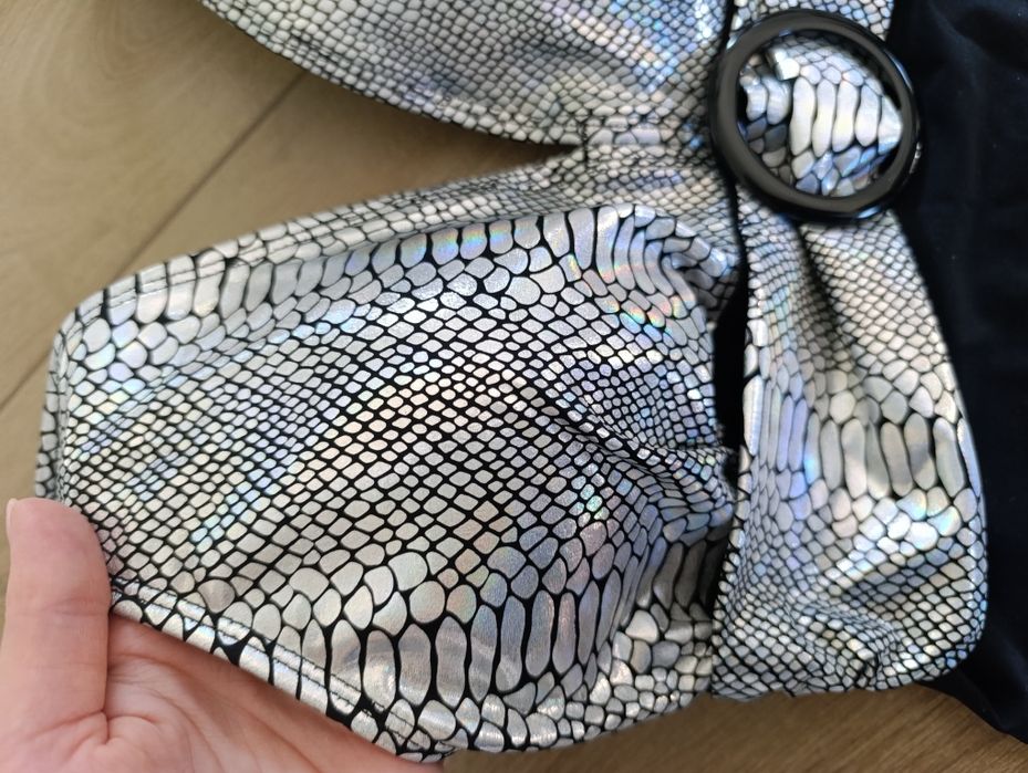 Strój nowy kąpielowy Bonprix 38 holo print wężowy