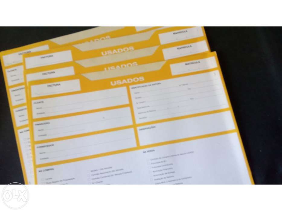 Lote 4 Capas Arquivo Automóveis usados