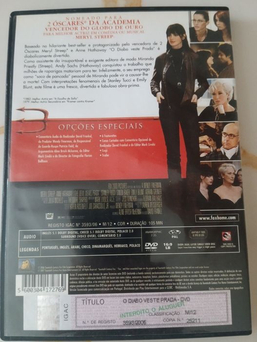 DVD o diabo veste Prada