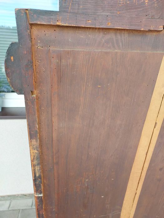 Stary słupek cylindryczny szafka biedermeier XIXw antyk F050