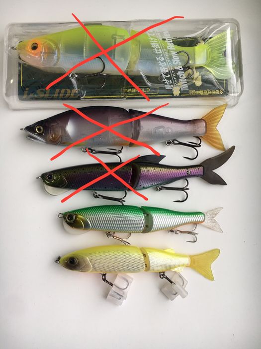 Воблера, свімбейти.