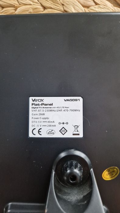 Antena pokojowa do telewizji naziemnej