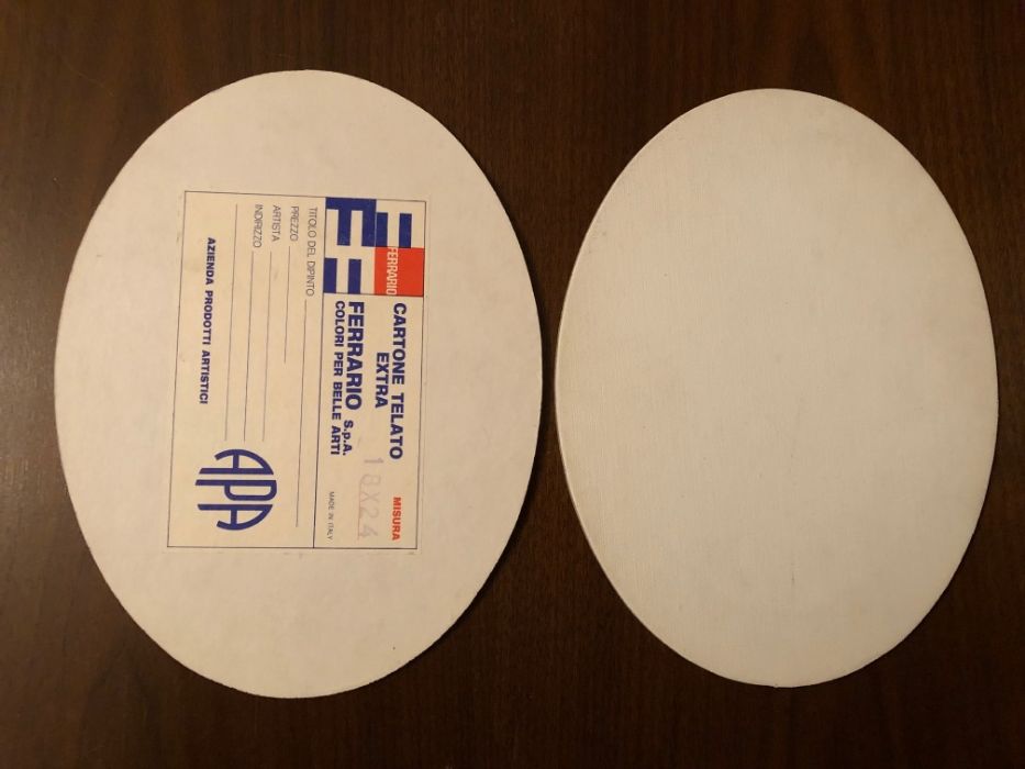 Холст на картоне, Италия, холст грунтованный.