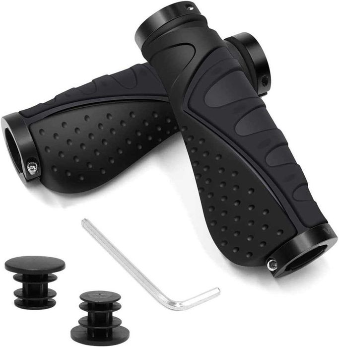 Ergonomiczne Chwyty Rowerowe  Antypoślizgowe  MTB E-Bike Lock-On