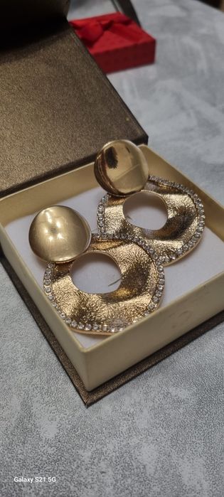 Kolczyki złote duże