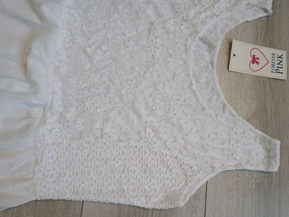 Sukienka letnia biała L/XL Boho q