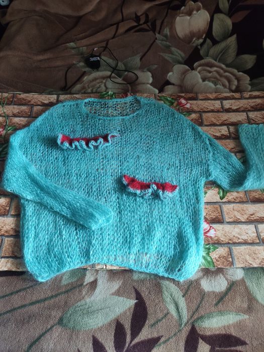 Ручна робота! Ніжний мохеровий светр, повітряний, трендовий