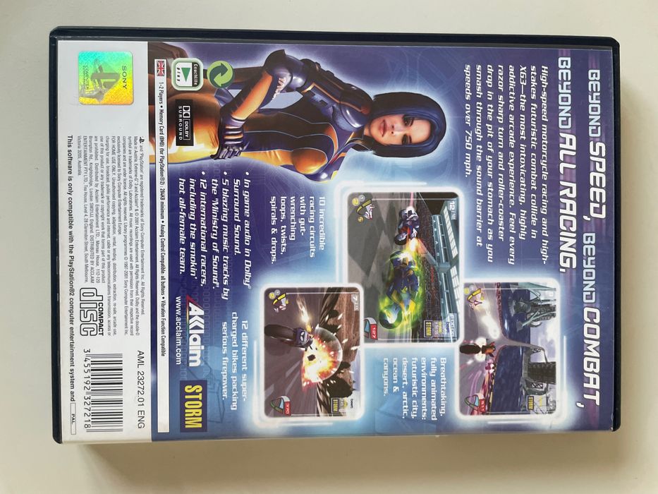 XG3: Extreme-G Racing PS2 Como novo, manuais incluídos