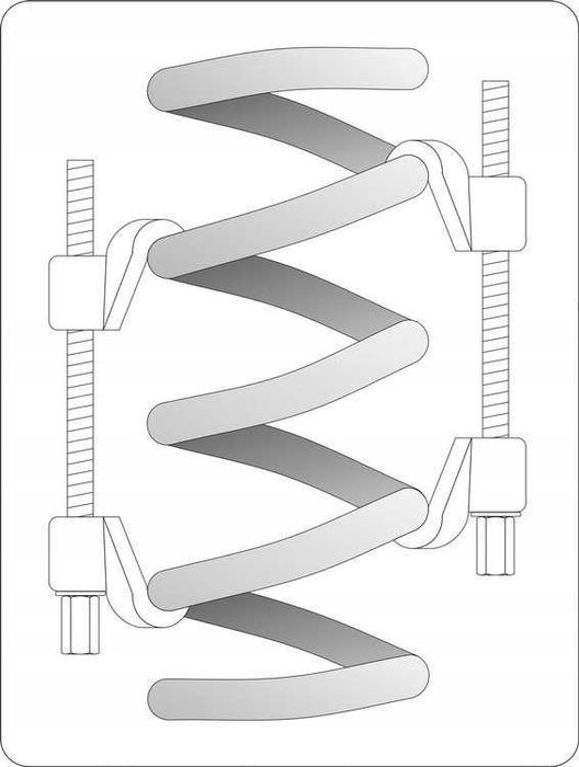 Zestaw ściągaczy do sprężyn amortyzatorów 37 cm
