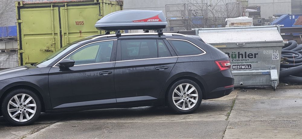 Box dachowy + bagażnik rowerowy belki – komplet, zamykany na klucz, g