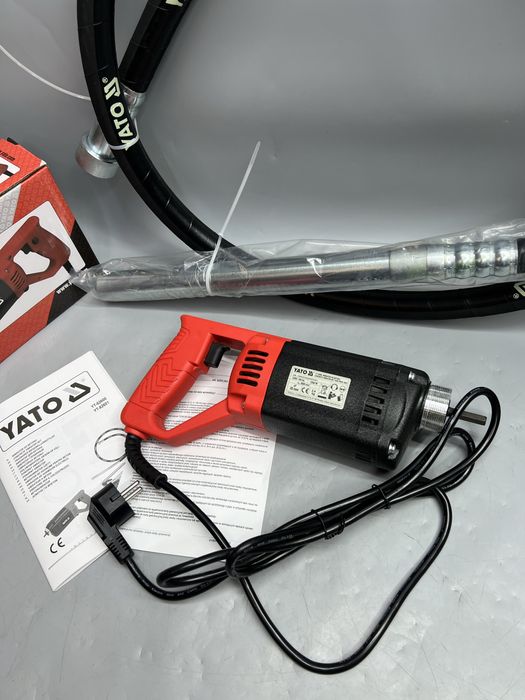 Вибратор для укладки бетона с булавой YATO YT-82600 Гарантия 1200 Вт