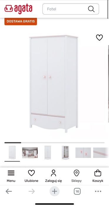 Szafa dla dziewczynki MIA Agata Meble