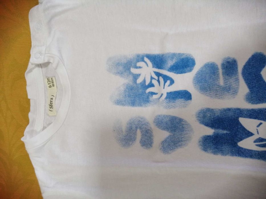 T-shirt + calções, Sfera, 6-12 meses