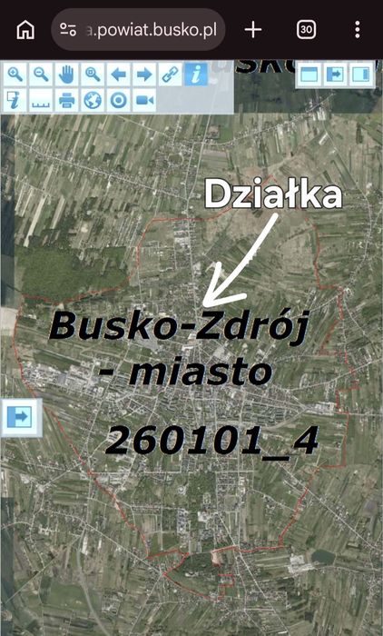Działka Budowlana w Busku, 1km od centrum, wydane WZ - Widok 2