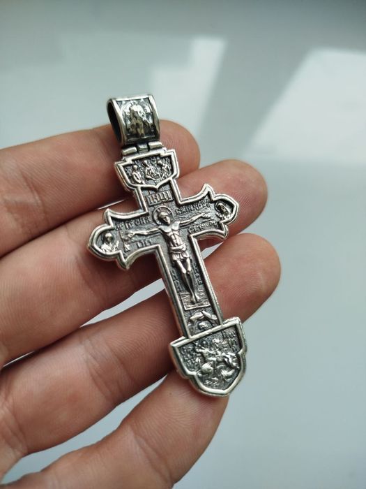 Срібний набір 120г ланцюжок хрестик цепочка серебряная крестик серебро