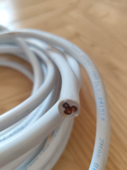 Przewód kabel instalacyjny YDY 3x2,5mm2 750V okrągły ELEKTROKABEL 8m