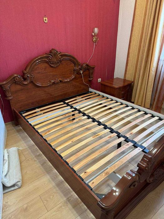 Кровать 1,6*2  2 тумбочки Империя