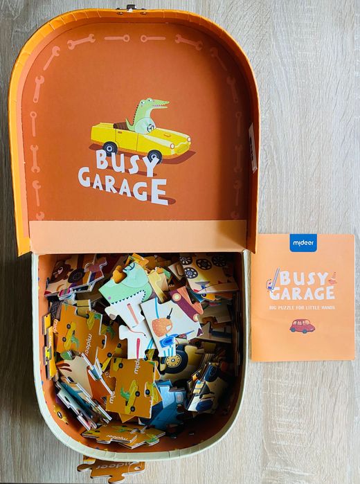 Пазл картонний у валізці MiDeer Гараж, 104 елементи (MD3078), вік 4+