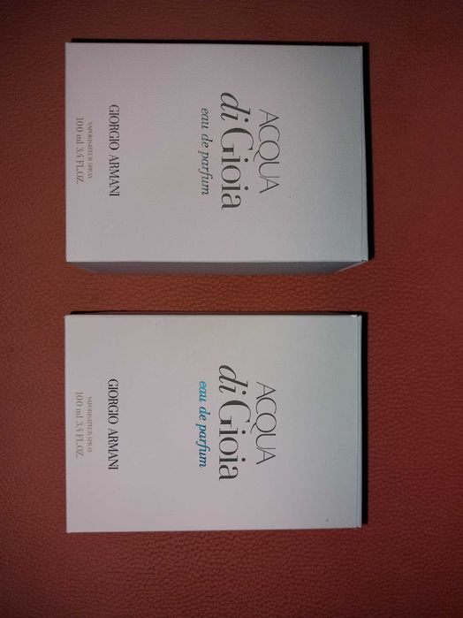 Pudełka po perfumach Giorgio Armani Acqua di Gioia