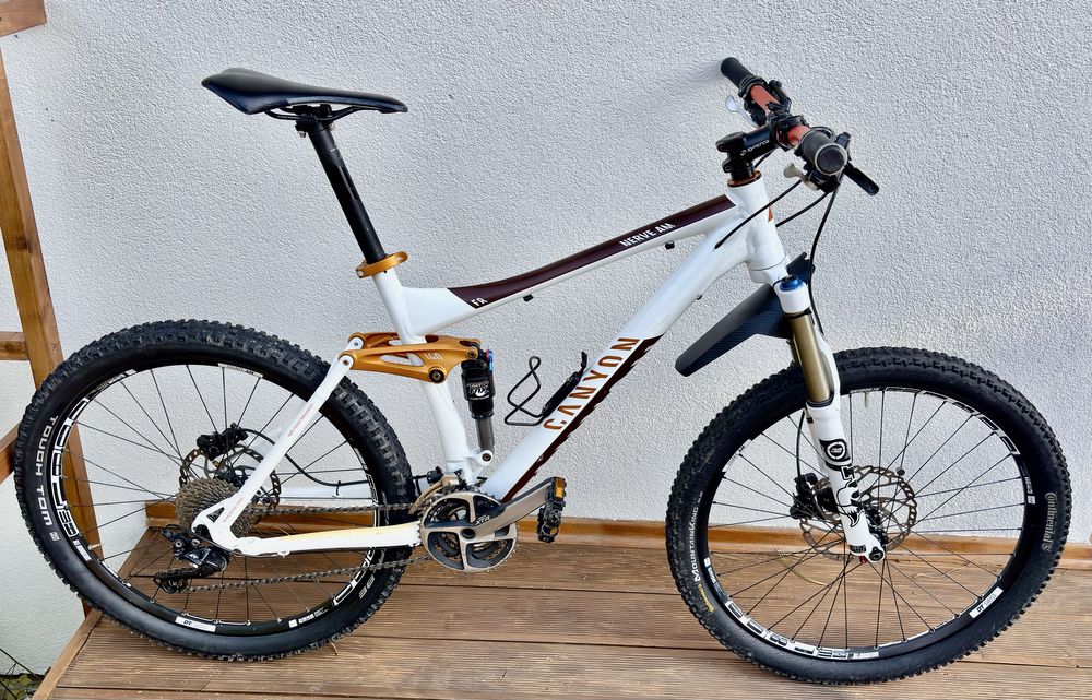 Rower MTB Canyon Nerve AM F8 - full, deore XT/XTR, fox talas stan db+