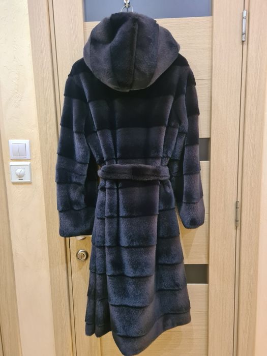 Шуба норкова екохутро, графіт