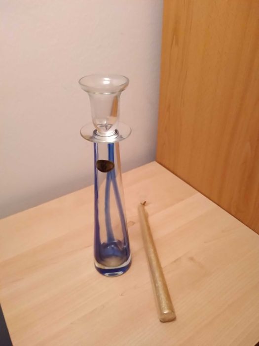 Castiçal Deposito Marinha Grande (transparente e azul)