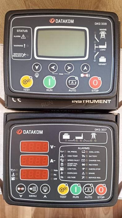 DATAKOM D300, D500, DKG309, DKG307. Панель керування ел. генератором.