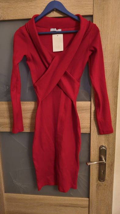 Czerwona sukienka rozmiar uniwersalny Lila lou