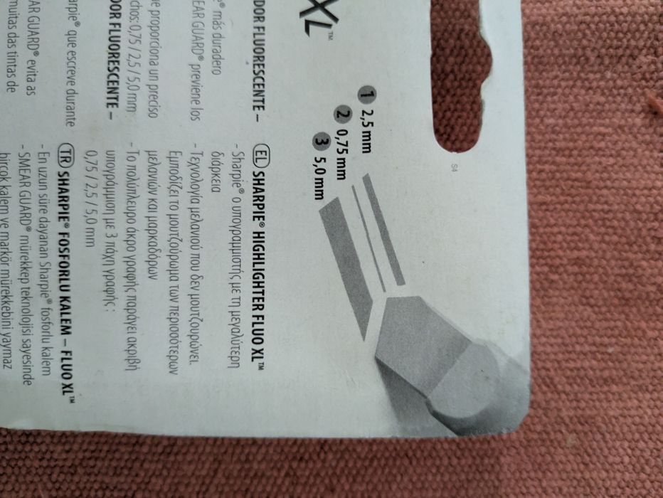 Canetas Sublinhar Fluorescentes Staedtler e Sharpie Novas