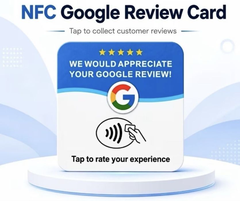 NFC табличка для відгуків | NFC метка | NFC для | NFC Google быстрых отзывов