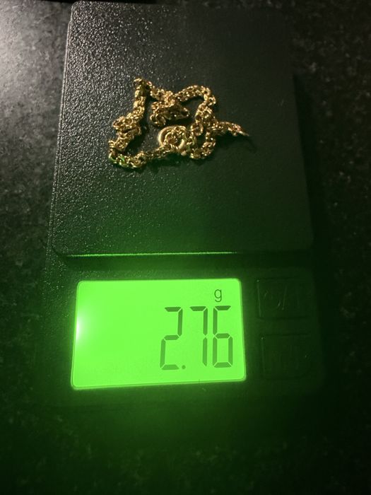 Puseira de ouro para criança-19k- cumprim: 6,1cm