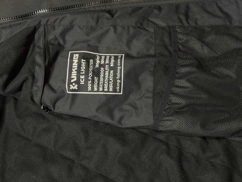Куртка/курточка  Viking Fishing Ice Light 80g 10K  Black/khaki Зима
