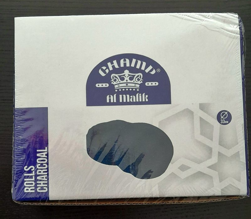 Carvão para Shisha 100 pastilhas (33mm)