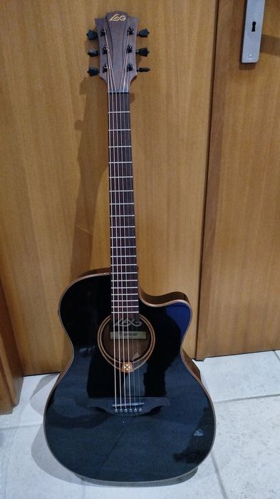 Guitarra LAG Auditorium 118 ASCE-BLK